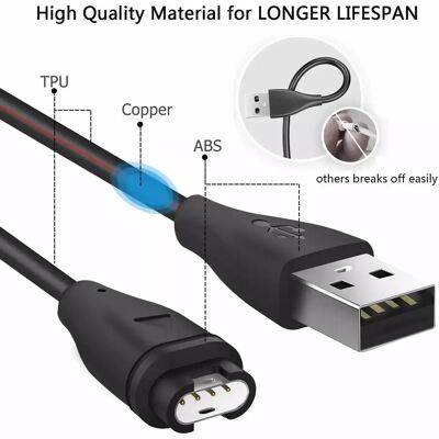 INF Universal-Ladegerät Ladekabel für Garmin Fenix 7/6/6X/6XPro/6S/6SPlus/5/5S/5SPlus/5X/5XPlus, Forerunner 935/945/45/45S/245 INF Universal-Ladegerät Ladekabel für Garmin Fenix 7/6/6X/6XPro/6S/6SPlus/5/5S/5SPlus/5X/5XPlus, Forerunner 935/945/45/45S/245