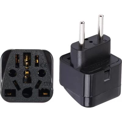 INF Schwarzer Europäischer Reiseadapter, EU-Stecker Konverter, AC 100-250V, 10A Netzteil INF Schwarzer Europäischer Reiseadapter, EU-Stecker Konverter, AC 100-250V, 10A Netzteil
