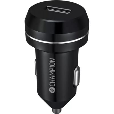 Champion 12W Auto-Ladegerät - Schwarz Champion 12W Auto-Ladegerät - Schwarz