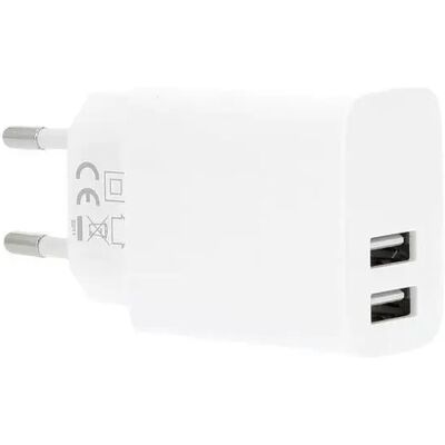 GEAR Ladegerät 220V 2xUSB-A 3.4A Weiß - Ladegerät GEAR Ladegerät 220V 2xUSB-A 3.4A Weiß - Ladegerät