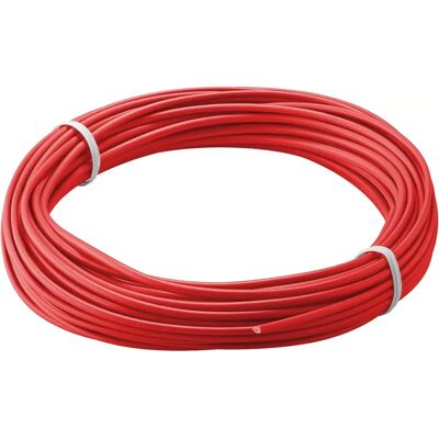Goobay Kupferlitze isoliert, 10 m, rot Goobay Kupferlitze isoliert, 10 m, rot