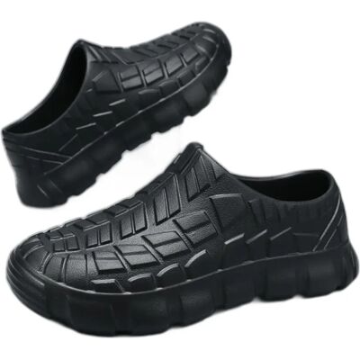 INF Herren Kochschuhe Rutschfest Ölbeständig EVA Arbeitsschuhe - Professionelle Anti-Rutsch-Küchenschuhe M Schwarz INF Herren Kochschuhe Rutschfest Ölbeständig EVA Arbeitsschuhe - Professionelle Anti-Rutsch-Küchenschuhe M Schwarz