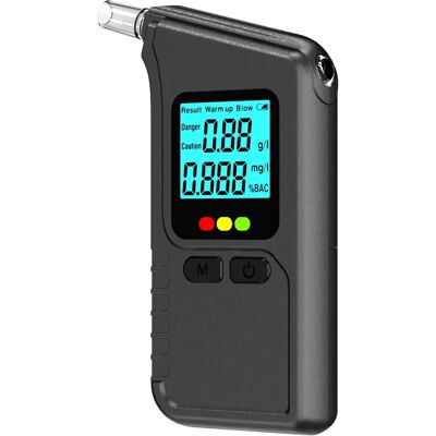 INF Tragbarer Alkoholtester - Digitales Atemalkoholmessgerät mit LCD-Display & Aktiver Atemerkennung INF Tragbarer Alkoholtester - Digitales Atemalkoholmessgerät mit LCD-Display & Aktiver Atemerkennung