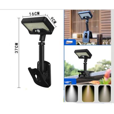 INF Solar Clip-On Gartenwandleuchte für den Außenbereich mit Bewegungssensor & 3 Farbtemperaturen Schwarz INF Solar Clip-On Gartenwandleuchte für den Außenbereich mit Bewegungssensor & 3 Farbtemperaturen Schwarz