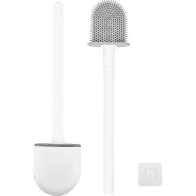 INF Weiße WC-Bürsten-Set mit flexibler TPU-Bürste INF Weiße WC-Bürsten-Set mit flexibler TPU-Bürste