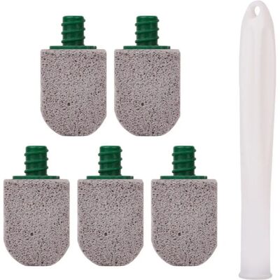 INF Bimsstein-WC-Bürste mit 5 austauschbaren Bimssteinaufsätzen und PP-Griff – Keramik-sicher, chemiefreie Reinigung INF Bimsstein-WC-Bürste mit 5 austauschbaren Bimssteinaufsätzen und PP-Griff – Keramik-sicher, chemiefreie Reinigung