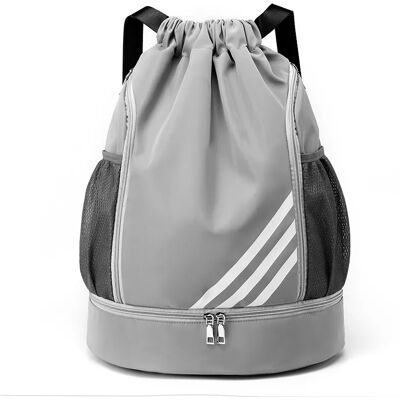 INF Geräumiger und wasserdichter Sportrucksack mit getrennten Fächern Grau INF Geräumiger und wasserdichter Sportrucksack mit getrennten Fächern Grau