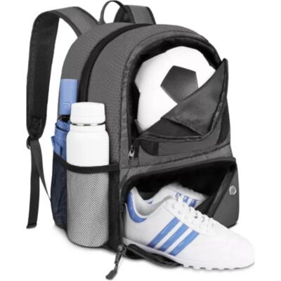 INF Fußballrucksack mit Ballfach Grau INF Fußballrucksack mit Ballfach Grau