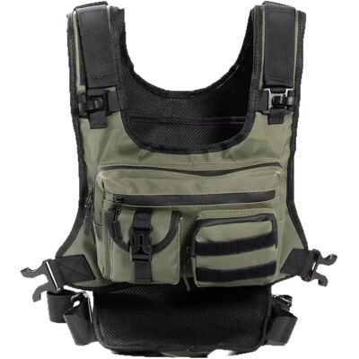 INF Outdoor Lauf- und Radweste - Sportrucksack mit mehreren Taschen Grün INF Outdoor Lauf- und Radweste - Sportrucksack mit mehreren Taschen Grün