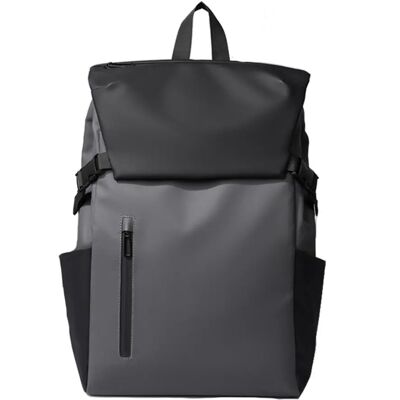 INF Großer Pendler-Rucksack mit viel Fassungsvermögen - Wasserabweisendes PU+Polyester, passt 15 inch Laptop, Multi-Fach Dunkelgrau INF Großer Pendler-Rucksack mit viel Fassungsvermögen - Wasserabweisendes PU+Polyester, passt 15 inch Laptop, Multi-Fach Dunkelgrau