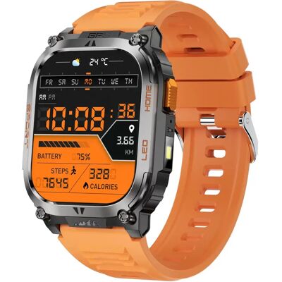 INF GPS-Sport-Smartwatch mit Herzfrequenz- und Schlafüberwachung – 178 Sportmodi Orange INF GPS-Sport-Smartwatch mit Herzfrequenz- und Schlafüberwachung – 178 Sportmodi Orange