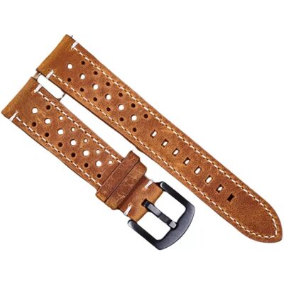 INF Vintage Crazy Horse Leder Universal Smartwatch Armband - Schnellverschluss, Atmungsaktiv Braun 19 mm INF Vintage Crazy Horse Leder Universal Smartwatch Armband - Schnellverschluss, Atmungsaktiv Braun 19 mm