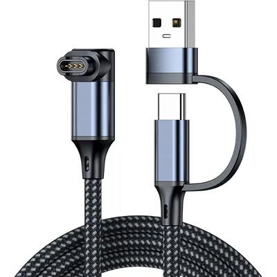 INF 2-in-1 USB + Type-C zu Garmin Ladekabel (1,2m, Grau) - Kompatibel mit Garmin Smartwatches INF 2-in-1 USB + Type-C zu Garmin Ladekabel (1,2m, Grau) - Kompatibel mit Garmin Smartwatches