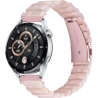 INF 22mm Universal Rosa Harz Uhrenarmband Kompatibel mit Samsung, Huawei, Xiaomi und Honor Smartwatches Rosa INF 22mm Universal Rosa Harz Uhrenarmband Kompatibel mit Samsung, Huawei, Xiaomi und Honor Smartwatches Rosa