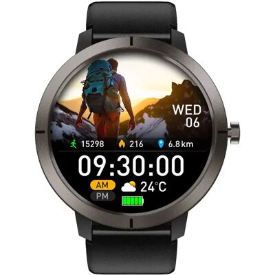 INF GPS Smartwatch mit Multi-Satellitenpositionierung, AMOLED-Bildschirm & Bluetooth-Anruf Schwarz INF GPS Smartwatch mit Multi-Satellitenpositionierung, AMOLED-Bildschirm & Bluetooth-Anruf Schwarz
