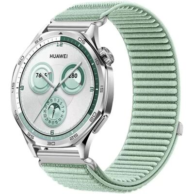 INF Nylon-Armband kompatibel mit Huawei Watch 5/GT6/GT5/Pro, Samsung, Garmin Smartwatches - Mehrere Farben Grün 20 mm INF Nylon-Armband kompatibel mit Huawei Watch 5/GT6/GT5/Pro, Samsung, Garmin Smartwatches - Mehrere Farben Grün 20 mm