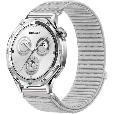 INF Nylon-Armband kompatibel mit Huawei Watch 5/GT6/GT5/Pro, Samsung, Garmin Smartwatches - Mehrere Farben Grau 20 mm INF Nylon-Armband kompatibel mit Huawei Watch 5/GT6/GT5/Pro, Samsung, Garmin Smartwatches - Mehrere Farben Grau 20 mm
