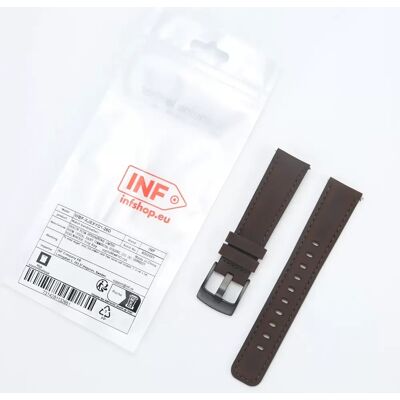 INF Quick Release Crazy Horse Leder Smartwatch Armband Kompatibel mit Samsung und Huawei Braun 20 mm INF Quick Release Crazy Horse Leder Smartwatch Armband Kompatibel mit Samsung und Huawei Braun 20 mm