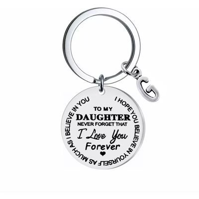 INF Schlüsselanhänger mit Anhänger "To my Daughter" (An meine Tochter) Edelstahl INF Schlüsselanhänger mit Anhänger "To my Daughter" (An meine Tochter) Edelstahl