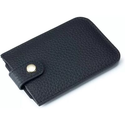 INF Ausziehbarer Kartenhalter mit Druckknopf Schwarz INF Ausziehbarer Kartenhalter mit Druckknopf Schwarz