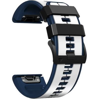 INF 26 mm Silikonarmband für Garmin Fenix 6X/Fenix7X/7X pro, COROS Weiß INF 26 mm Silikonarmband für Garmin Fenix 6X/Fenix7X/7X pro, COROS Weiß