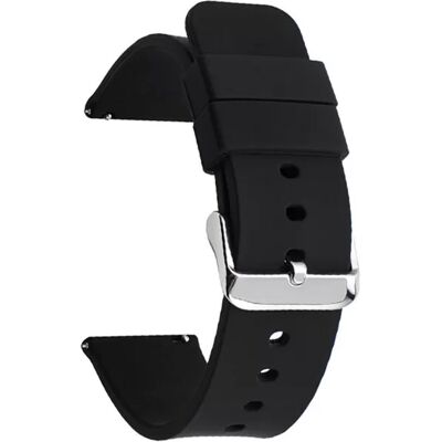 INF Universelles Silikon-Uhrenarmband Schwarz 12 mm INF Universelles Silikon-Uhrenarmband Schwarz 12 mm