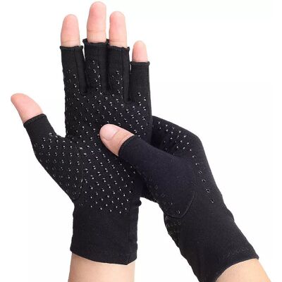 INF Fingerlose Kompressionshandschuhe, 1 Paar Schwarz INF Fingerlose Kompressionshandschuhe, 1 Paar Schwarz