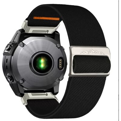 INF Elastisches Nylon-Uhrenarmband für Garmin Descent MK3i Schwarz 26mm INF Elastisches Nylon-Uhrenarmband für Garmin Descent MK3i Schwarz 26mm