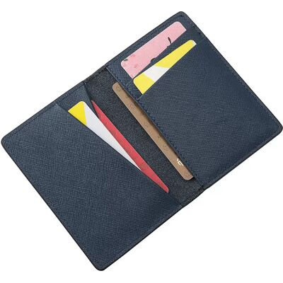 INF Kartenetui aus echtem Leder Navy blau INF Kartenetui aus echtem Leder Navy blau