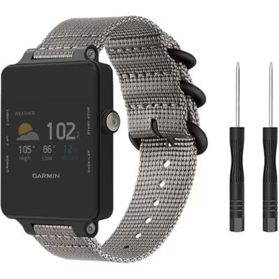 INF Nylon-Uhrenarmband für Garmin Vivoactive Acetat Grau INF Nylon-Uhrenarmband für Garmin Vivoactive Acetat Grau