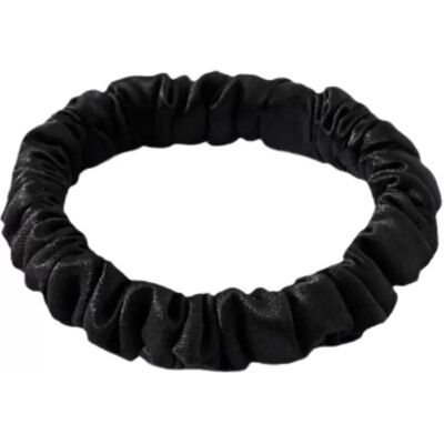 INF 2er-Pack Haargummis aus reiner seide für Damen Schwarz INF 2er-Pack Haargummis aus reiner seide für Damen Schwarz