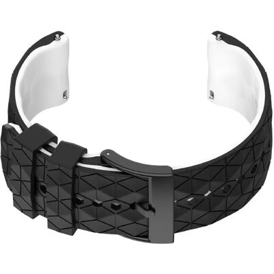 INF Silikon-Uhrenarmband für Suunto 9 & 7 Schwarz + Weiß INF Silikon-Uhrenarmband für Suunto 9 & 7 Schwarz + Weiß