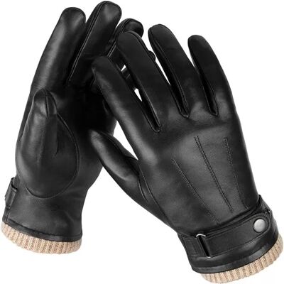 INF Herren-Lederhandschuhe – Winterhandschuhe aus Schaffell S Schwarz INF Herren-Lederhandschuhe – Winterhandschuhe aus Schaffell S Schwarz