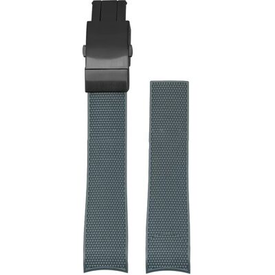 INF Uhrenarmband für Longines Conquest L3.742 642 781 782 - 21mm grau + schwarz INF Uhrenarmband für Longines Conquest L3.742 642 781 782 - 21mm grau + schwarz