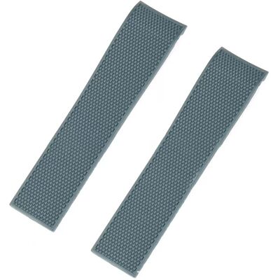 INF Uhrenarmband für Longines Conquest L3.742 642 781 782 - 21mm Grau - Keine Schnalle INF Uhrenarmband für Longines Conquest L3.742 642 781 782 - 21mm Grau - Keine Schnalle