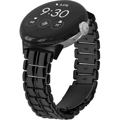 INF Google Pixel Watch Metallarmband Schlank und elegant Schwarz INF Google Pixel Watch Metallarmband Schlank und elegant Schwarz