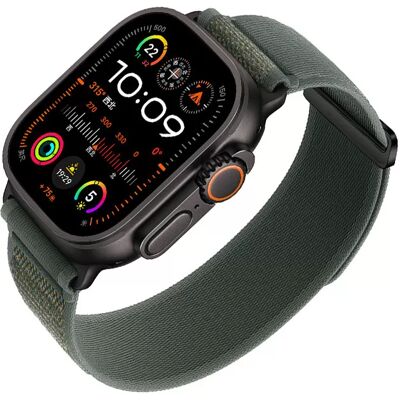 INF Nylon-Uhrenarmbänder kompatibel mit Apple Watch - Atmungsaktive Sport Loop-Armbänder für iWatch Series S Grün INF Nylon-Uhrenarmbänder kompatibel mit Apple Watch - Atmungsaktive Sport Loop-Armbänder für iWatch Series S Grün