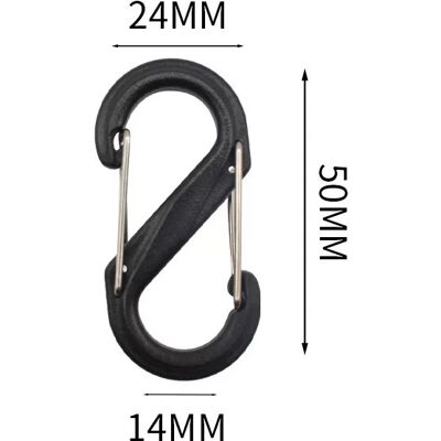 INF 20er-Pack S-Haken Karabinerhaken aus POM – Ideal für Schlüsselanhänger, Taschen und mehr Modell 12 INF 20er-Pack S-Haken Karabinerhaken aus POM – Ideal für Schlüsselanhänger, Taschen und mehr Modell 12