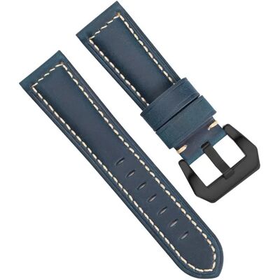 INF Echtleder-Uhrenarmband Blau 20 mm INF Echtleder-Uhrenarmband Blau 20 mm