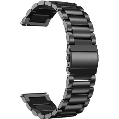 INF Uhrenarmband aus Edelstahl – bequemer und sicherer Sitz Schwarz 20 mm INF Uhrenarmband aus Edelstahl – bequemer und sicherer Sitz Schwarz 20 mm