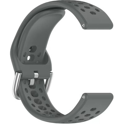 INF Amazfit Active 2 Armband - Atmungsaktiver Silikon Sport Ersatz Dunkelgrau INF Amazfit Active 2 Armband - Atmungsaktiver Silikon Sport Ersatz Dunkelgrau