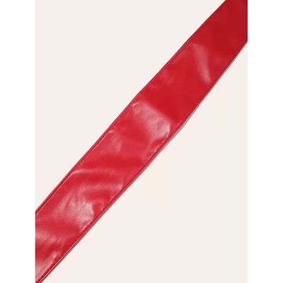 INF Stylischer PU-Leder-Obi-Gürtel, 360 cm Wickelgürtel für Damen Rot INF Stylischer PU-Leder-Obi-Gürtel, 360 cm Wickelgürtel für Damen Rot