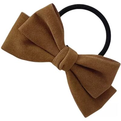 INF Schicke Haargummis mit Schleife - 2er-Set vielseitige Haaraccessoires Kaffee INF Schicke Haargummis mit Schleife - 2er-Set vielseitige Haaraccessoires Kaffee