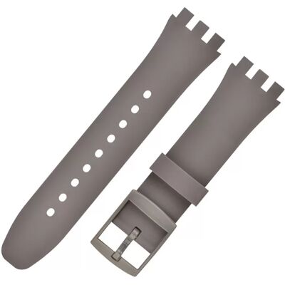 INF Premium Silikon Swatch Uhrenarmband Ersatz Grau 19 mm INF Premium Silikon Swatch Uhrenarmband Ersatz Grau 19 mm