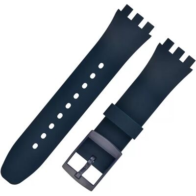 INF Premium Silikon Swatch Uhrenarmband Ersatz Navy blau 20 mm INF Premium Silikon Swatch Uhrenarmband Ersatz Navy blau 20 mm