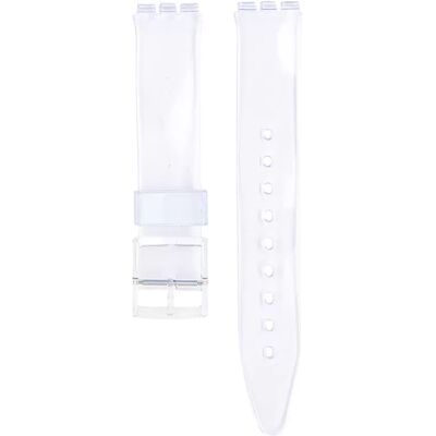INF PVC Ersatz-Uhrenarmband für Swatch Transparent 17 mm INF PVC Ersatz-Uhrenarmband für Swatch Transparent 17 mm