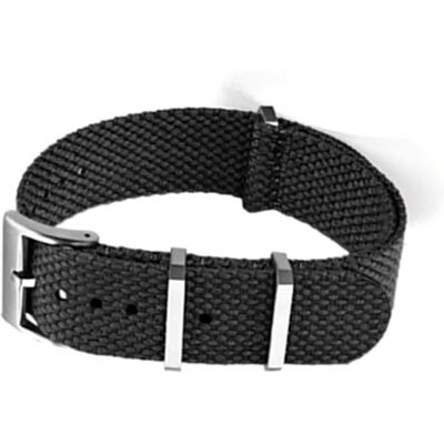INF Premium Nylon Uhrenarmband für Omega X Swatch Schwarz 22 mm INF Premium Nylon Uhrenarmband für Omega X Swatch Schwarz 22 mm