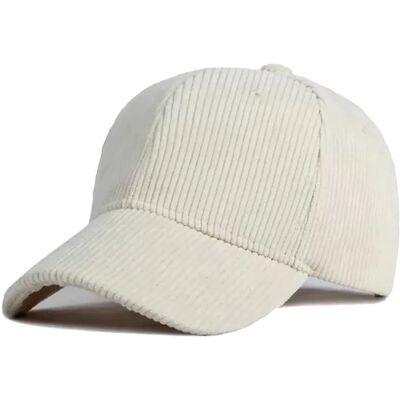 INF Cordmütze Baseballkappe für Erwachsene (56-60cm) Beige INF Cordmütze Baseballkappe für Erwachsene (56-60cm) Beige
