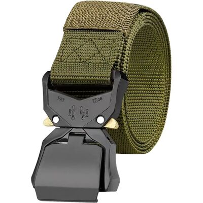 INF Taktischer Cobra-Gürtel für Herren, Militärgürtel aus Nylon mit Schnellverschluss Grün INF Taktischer Cobra-Gürtel für Herren, Militärgürtel aus Nylon mit Schnellverschluss Grün