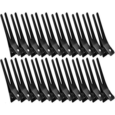 INF 20 Haarspangen - Doppelzinkige Metall-Styling-Clips Schwarz INF 20 Haarspangen - Doppelzinkige Metall-Styling-Clips Schwarz